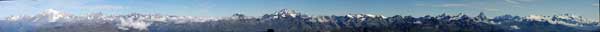 Le cime a nord della Val d