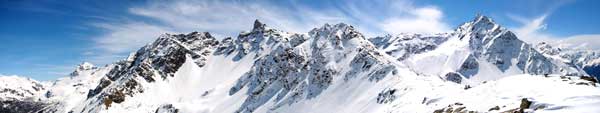 Vista dalla cima del Mottal (Val di Campo laterale della val Poschiavo)