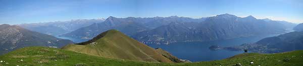 Il lago di Como visto dalla val d