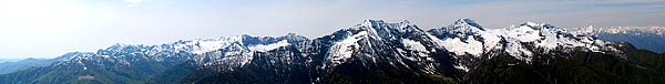 Le cime del Parco Nazionale della Val Grande viste dal Monte Mater