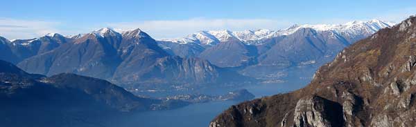Dallo Zucco di Manavello (Grigne) verso il lago di Como